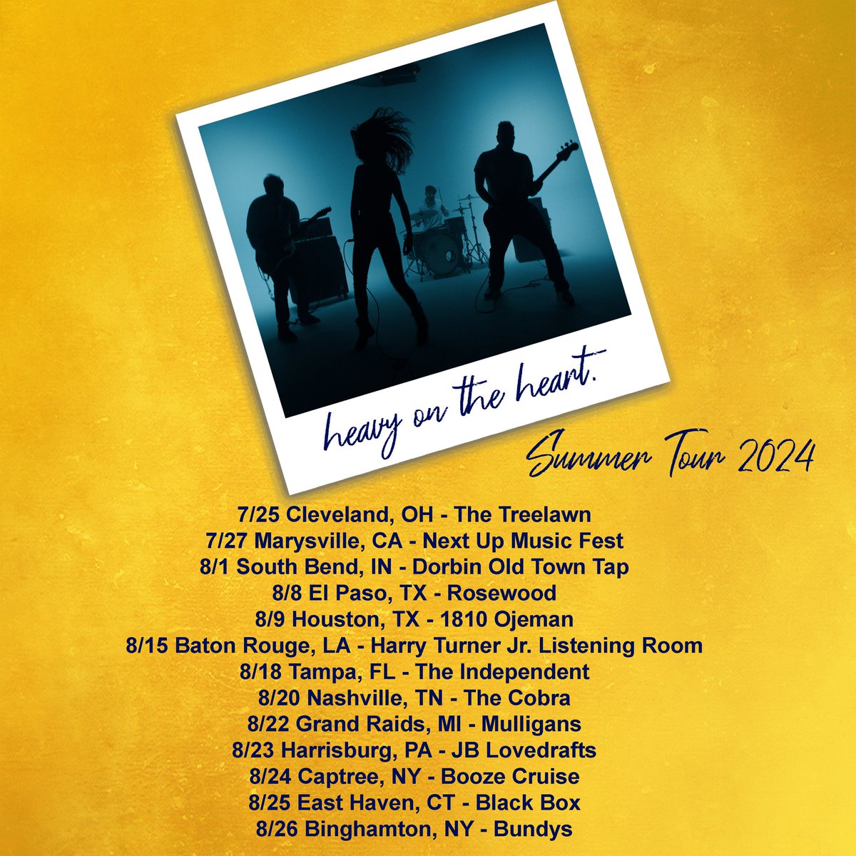 heavyonaheart's tweet photo. This summer, we are going coast to coast and back again!

Tickets go on sale Friday, May 31st and can be purchased here: https://t.co/Jsa7ZbLMMN

More dates to be announced. Are you ready?

heavy. https://t.co/18c3L0AKNk