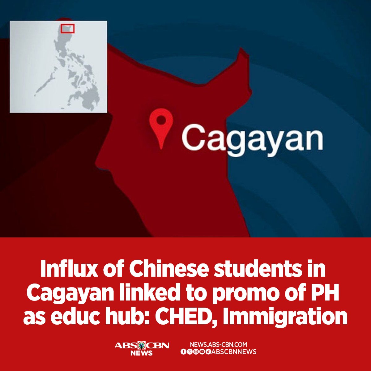 Tingin ng CHED na maraming estudyanteng Chinese sa Cagayan dahil sa 'affordability' ng edukasyon sa probinsiya. BASAHIN: news.abs-cbn.com/news/2024/5/22…