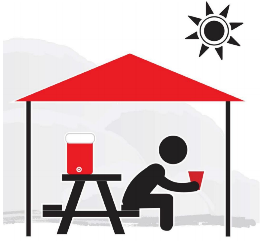 The weather is already heating up around the country -- take caution while working outside by taking breaks, drinking cool beverages, and wearing lightweight breathable clothing. See more on this toolbox talk: tinyurl.com/2p994jv5 #waterrestshade