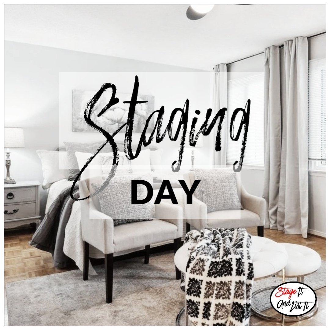 Today is #StagingDay in Pickering ❤️. Updated detached bungalow getting styled & staged by our talented Crew. Check in later to see the staging results. . . #stageitandlistit #homestaging #stagingsells #staging #staginghomes #realestatestaging #stagedtosell #stagerlife