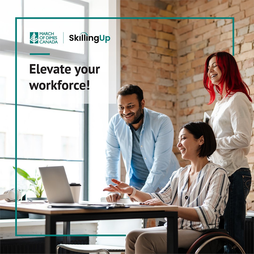 🚀Propel your employees’ and clients’ expertise to the next level with SkillingUp; a free digital skills training program. Bring critical skills to your workforce and deepen your commitment to the inclusion of people with disabilities! Learn more: bit.ly/SkillingUp_TW