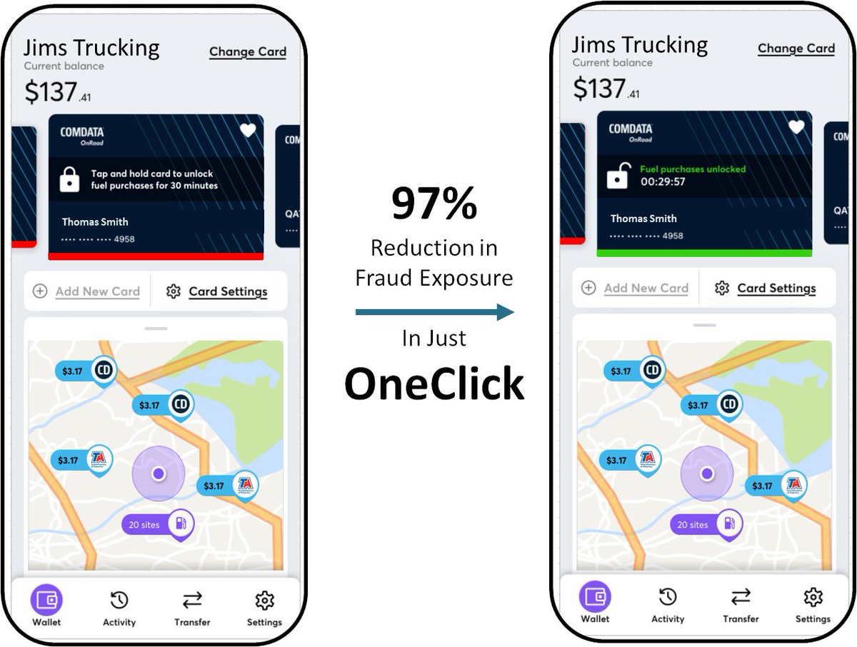 ComdataOTR's tweet photo. In case you missed our big news this week, we're sharing it again here 👇 

https://t.co/R32EpHPxCP

#fraudprotection #fightfuelfraud #trucking #Comdata #OneClick https://t.co/eUFkujAsTc