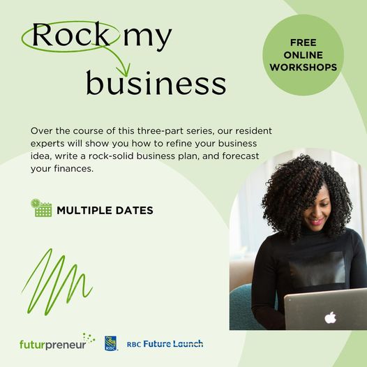 Ready to make your small business dreams a reality? 🧠#Futurpreneur and @RBC 'Rock My Business' workshops can help you transform your dream into a thriving business. Register: loom.ly/hq9bAbY #FutureLaunch #SmallBiz #BusinessTips #Entrepreneur #StartUp