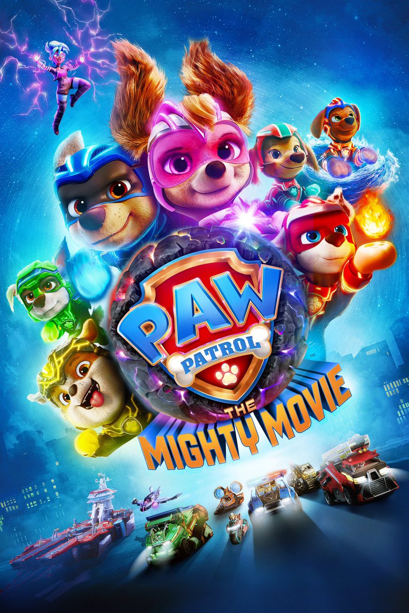 Was watching PAW Patrol: The Mighty Movie. An entertaining family film. #PAWPatrolMovie #CalBrunker #MckennaGrace #TarajiPHenson #MarsaiMartin #ChristianConvery #RonPardo #LilRelHowery #KimKardashian #ChrisRock #SerenaWilliams #AlanKim #BriceGonzalez #JamesMarsden #KristenBell