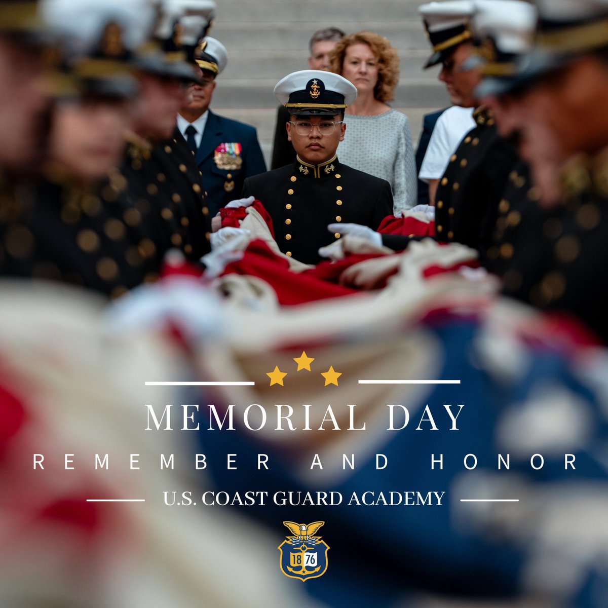 🇺🇸 Today, we honor and remember the brave women and men who made the ultimate sacrifice for our freedom. This #MemorialDay, the @USCG Academy pays tribute to the fallen heroes who served with courage and dedication. We are forever grateful.