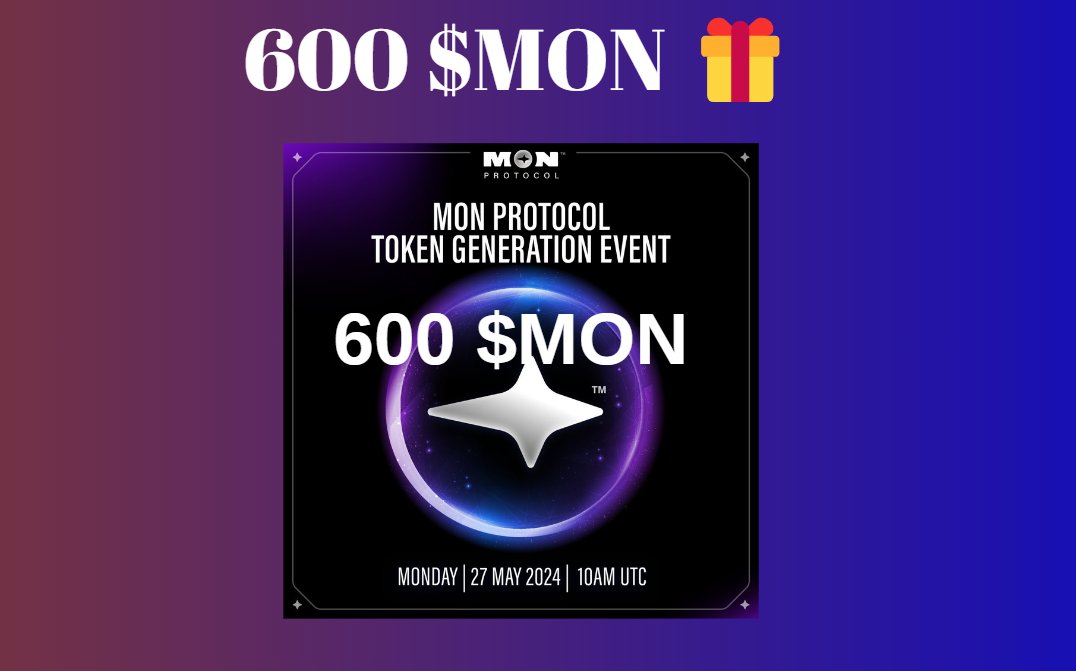 600 $MON çekilişi geldi💎 Listing çok yakında ve biz de topluluğumuzu ödüllendirmek istedik🎁Hedefim gelirse kazanan 3 kişiye güzel bir kazanç bırakacak💵 🔸 @cafereth @killjoys_eth @kesler takip. 🔸 Like&RT ve 2 kişi etiketle. 🔸Pazartesi 20'de açıklarım. Herkese bol şans!