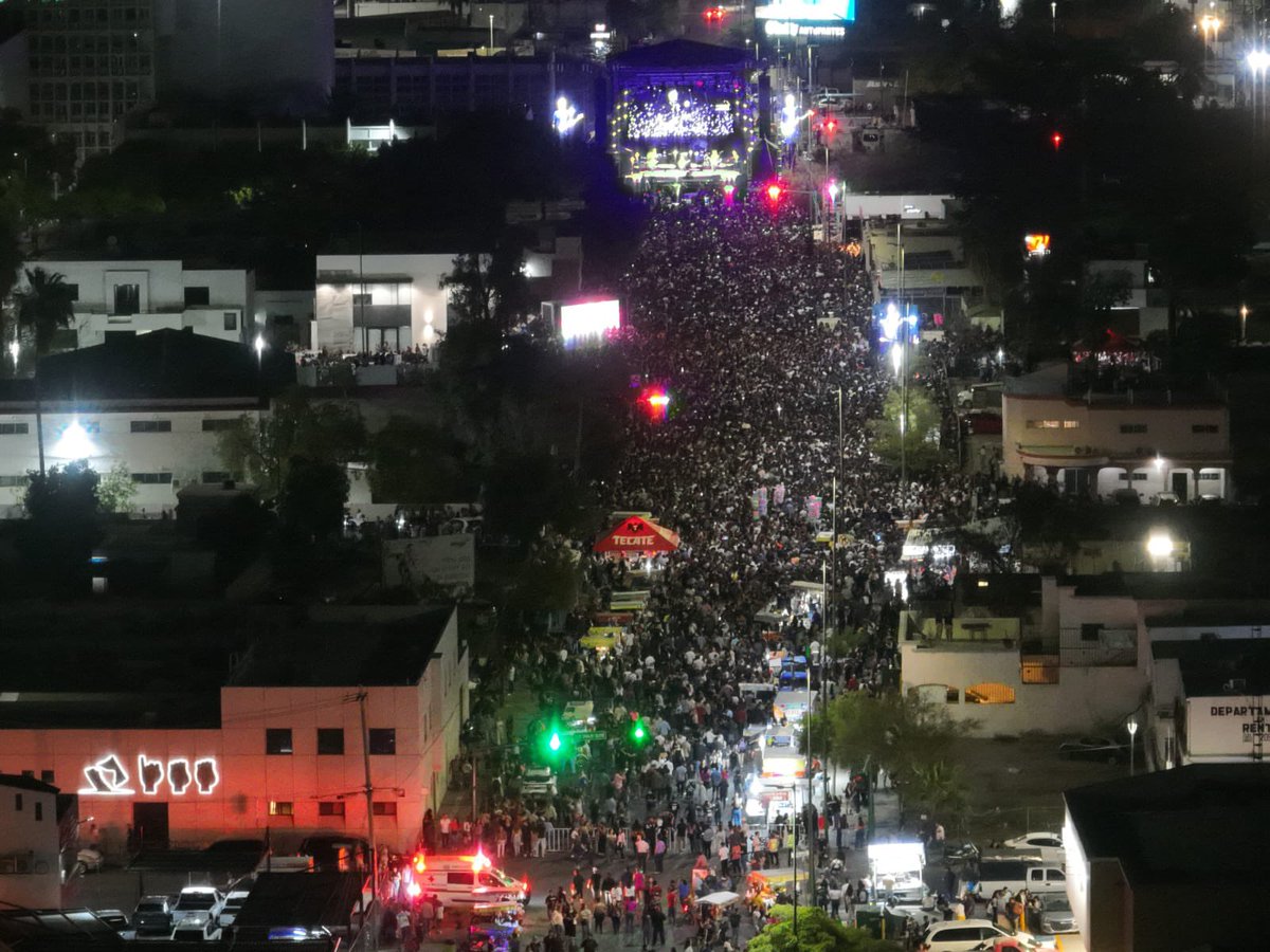 Dimos la bienvenida a Hermosillo a @HombresG quienes dieron un gran concierto que disfrutaron miles de Hermosillenses. #OrgulloQueNosUne #FiestasDelPitic2024