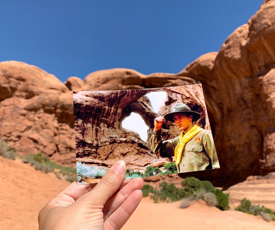 Happy 35th Anniversary to 'Indiana Jones and The Last Crusade' 🎬 🎉 One of Utah's most iconic locations, @archesnps was featured in the film. #FilmUtah #VisitUtah

📸: filmtourismus
🎥: 'Indiana Jones and the Last Crusade' (1989) / Paramount Pictures