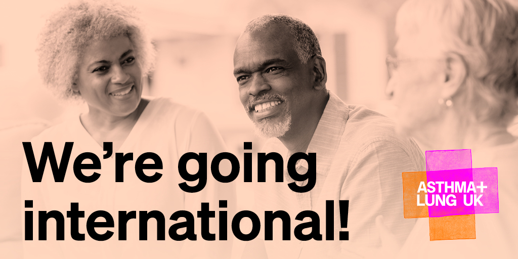 We’re going international! Our International breathe easy group is a free, informal and friendly support group for people living with a lung condition all over the world. Register here: bit.ly/4briYbk