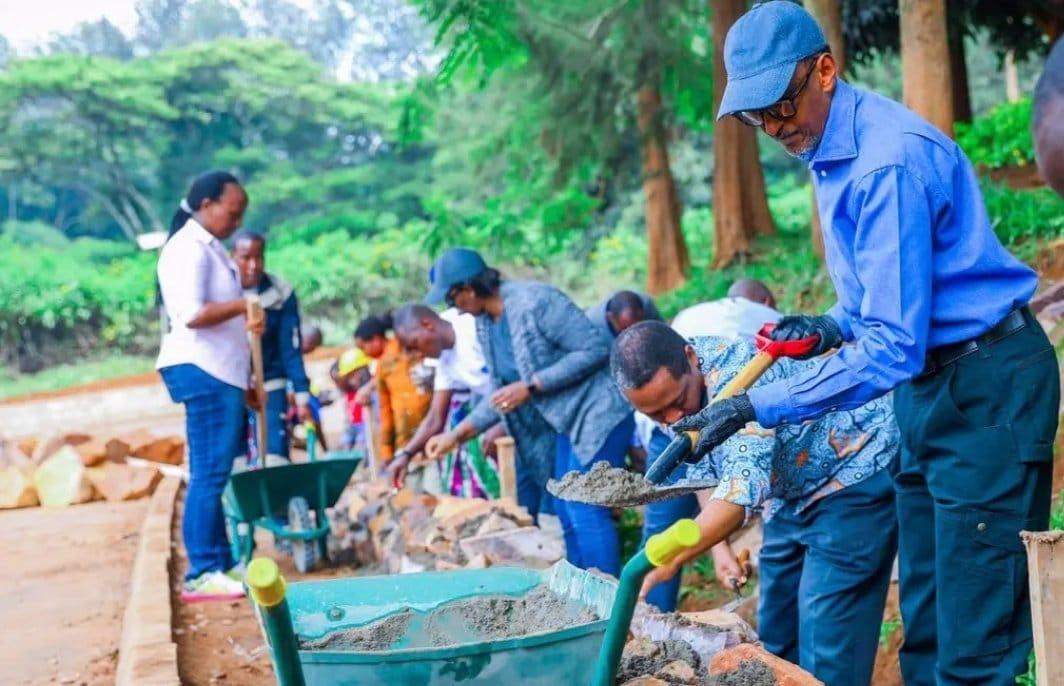 The implementation of the Umuganda program, a nationwide community service initiative, has fostered community development and improved living standards. #RPFOnTop #PKNiWowe