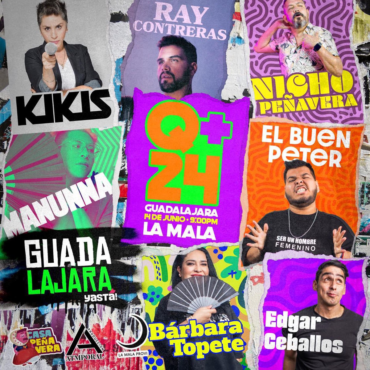 Tiempo Libre GDL (@gdltiempo) on Twitter photo #StandUp
Llega a #Guadalajara Q+24 este próximo 14 de junio a #lamala presentando a:
<a href="/DijoNicho/">Nicho PeñaVera</a>
<a href="/manunisima/">LaDivaDelStandUp ManuNNa</a>
<a href="/soylakikis/">Kikis</a>
<a href="/raycontreras__/">Ray Contreras</a>
#ElBuenPeter
#edgarceballos
#bárbaratopete #StandUp
Llega a #Guadalajara Q+24 este próximo 14 de junio a #lamala presentando a:
<a href="/DijoNicho/">Nicho PeñaVera</a>
<a href="/manunisima/">LaDivaDelStandUp ManuNNa</a>
<a href="/soylakikis/">Kikis</a>
<a href="/raycontreras__/">Ray Contreras</a>
#ElBuenPeter
#edgarceballos
#bárbaratopete