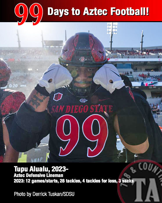 Countdown to the 102nd season of Aztec Football: 99 days! Purchase tickets through GoAztecs.com #AztecFAST #BeTheA1pha #GoAztecs #AztecForLife #788andCounting @AztecFB AztecLink.com