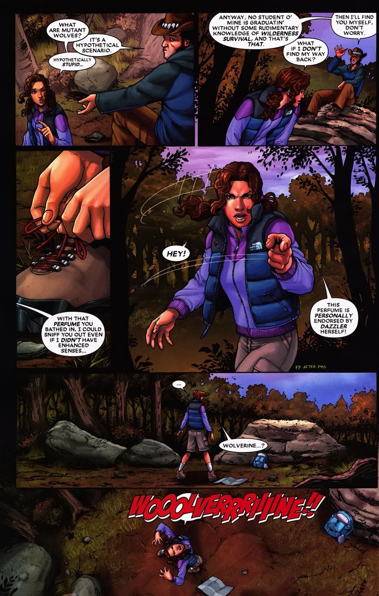 JackalsIII's tweet photo. #WolverineFirstClass 10
Logan has a new training exercise - Kitty has to get to her parents' cabin by herself
Instead, the two of them come across two werewolves (one being Werewolf by Night - Jack Russell) &amp;  of course, Logan gets bit, so now we have Werewolferine! https://t.co/ov0ltbsevq