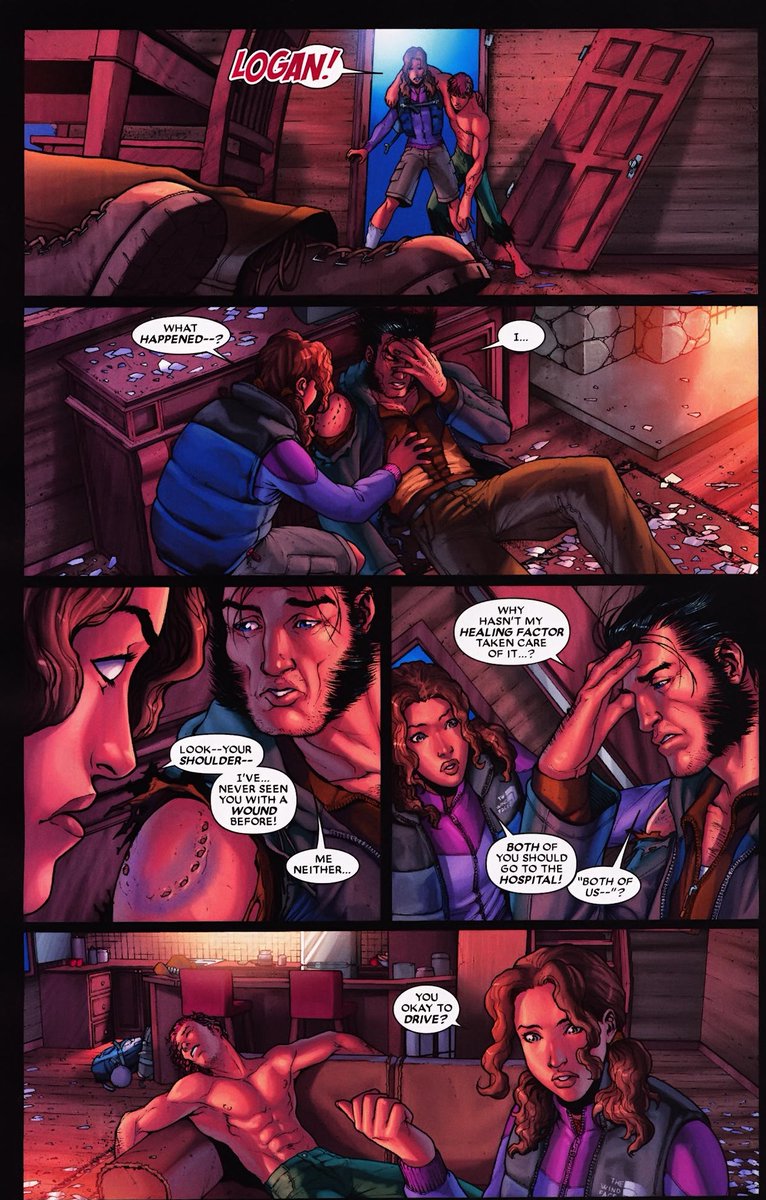 JackalsIII's tweet photo. #WolverineFirstClass 10
Logan has a new training exercise - Kitty has to get to her parents' cabin by herself
Instead, the two of them come across two werewolves (one being Werewolf by Night - Jack Russell) &amp;  of course, Logan gets bit, so now we have Werewolferine! https://t.co/ov0ltbsevq