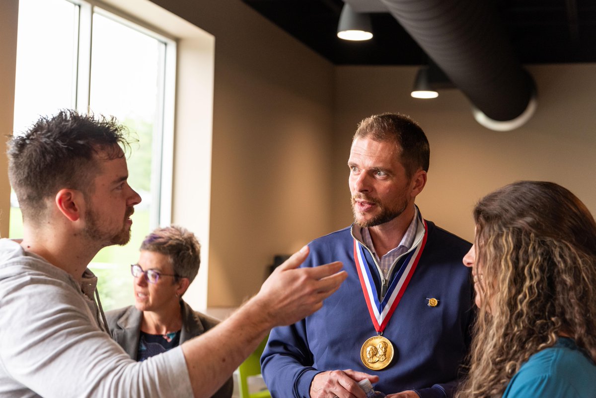 Last week, world-changing Inductee Rodolphe Barrangou visited the NIHF headquarters in North Canton, OH. He shared insights from his pioneering work in co-developing CRISPR-enhanced food products, answered questions & chatted with the team. Check out highlights from his visit.