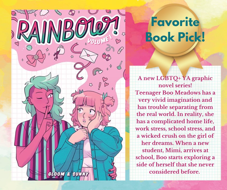 Visit your local @Copperfields Books to discover this new LGBTQIA2S+ graphic novel! #gloomandsunny #rainbowgraphicnovel #CopperfieldsBooks #readwithpride @Scholastic #scholasticbooks #graphix