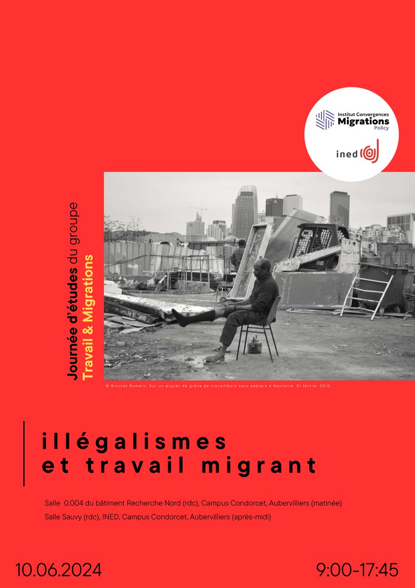 | AGENDA | Journée d’étude « Illégalismes et travail migrant » Lundi 10 juin 2024 En savoir plus : ow.ly/kzRF50RUb3z