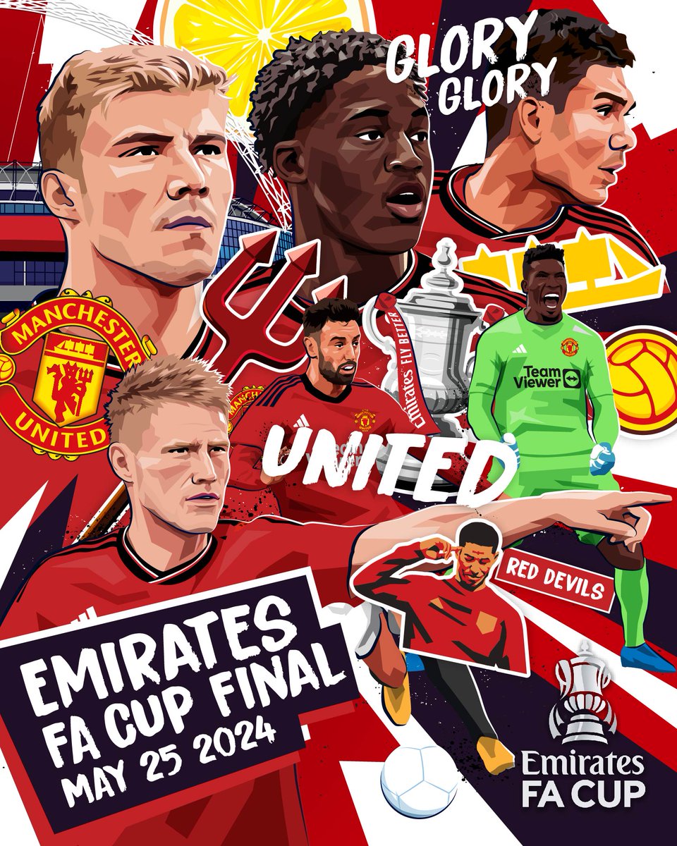 Will this year be the year @ManUtd are able to get their hands back on the #EmiratesFACup trophy? 🏆👀 🎨@daveflanagan