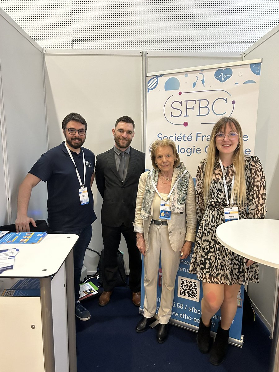 _SFBC's tweet image. La SFBC était présente au congrès des biologistes médicaux.
Prochain rendez vous aux @JFBM_Biologie à Troyes en octobre prochain !
