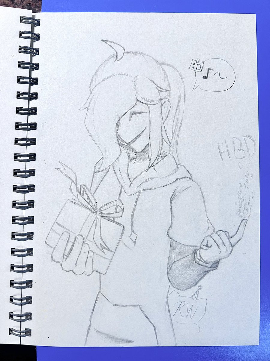 RedWings945's tweet photo. Something here for my friends who are born in May and June: Happy Birthday to you guys~ Thanks for being my friend and… If you want, I’ll draw you *one* picture that you want for free.（Exp: 2025y)
.
(Picture：Just a doodle https://t.co/K3oQdWl6DG
