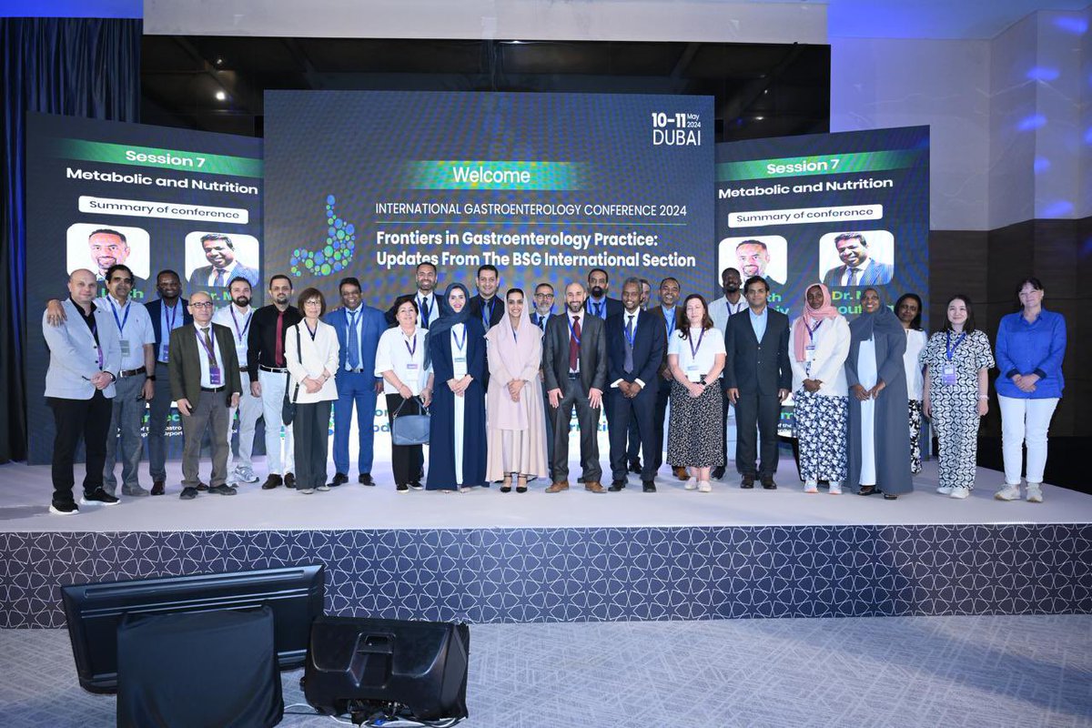 Dr Laith Alrubaiy (@dr_alrubaiy) on Twitter photo Yes we did it ! BSG International Section first regional meeting in the Middle East. Thanks to the BSG for the support and all faculty members from the UK and UAE
<a href="/BSGInternatnl/">BSG International</a> <a href="/BritSocGastro/">BSG</a> <a href="/ThoufeeqMo/">Mo Thoufeeq</a> Yes we did it ! BSG International Section first regional meeting in the Middle East. Thanks to the BSG for the support and all faculty members from the UK and UAE
<a href="/BSGInternatnl/">BSG International</a> <a href="/BritSocGastro/">BSG</a> <a href="/ThoufeeqMo/">Mo Thoufeeq</a>
