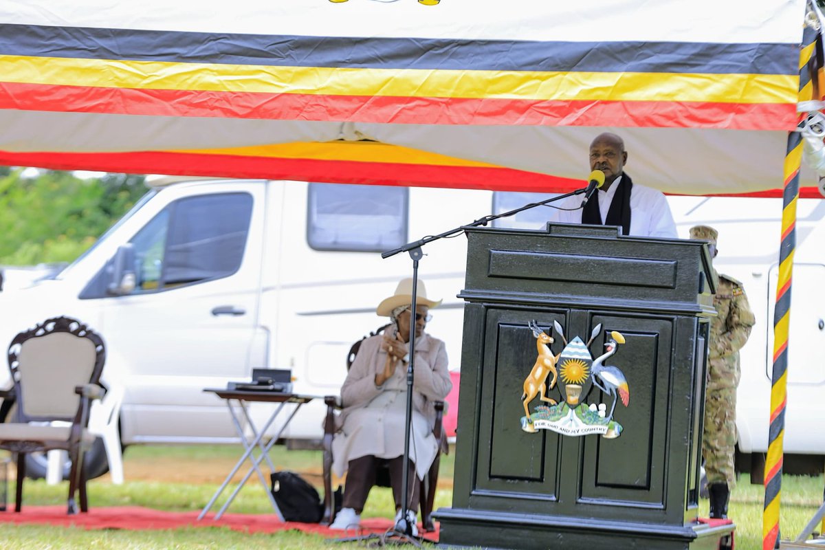 The President highlighted the importance of hard work, saving, and forming Savings and Credit Cooperative Societies (SACCOs) for sustained government support. He reminded the congregation that 'there is no free money; government assistance comes when you are organized in SACCOs