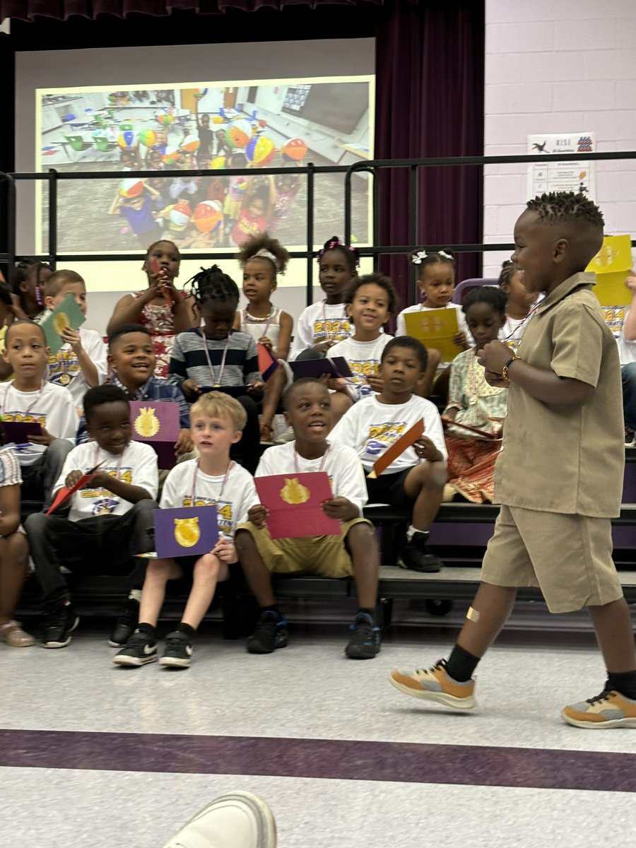Our Kindergarten class of 2024 is moving on up! Some of these students started their educational journey at Slate Ridge without any prior schooling experience, but you'd never know it! Their teachers are superheroes who turned them into rockstar students! Bring on first grade!