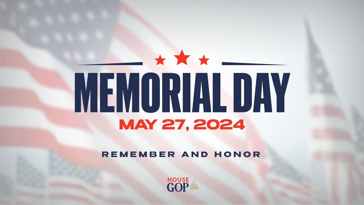 Today, we honor those who gave their lives for their country. They are true heroes. We must never forget the heavy price they paid for the freedoms we enjoy as Americans.