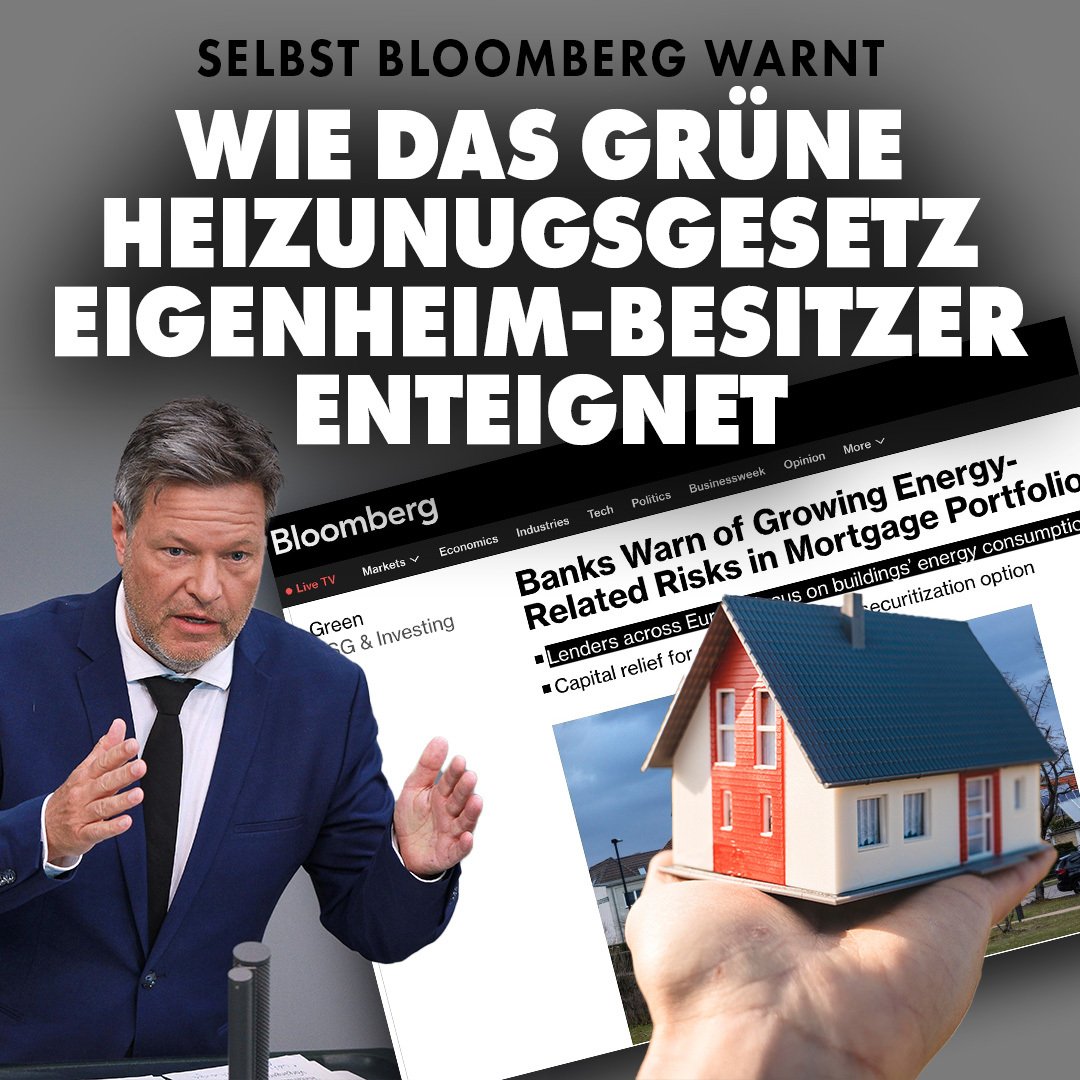 Robert Habecks Gebäudeenergiegesetz bedeutet für zahlreiche Immobilienbesitzer, dass sie ihre Häuser umbauen müssen. Nun schlägt das amerikanische Portal Bloomberg Alarm: „In Deutschland, der größten Volkswirtschaft der EU, wird immer deutlicher, dass viele Haushalte entweder