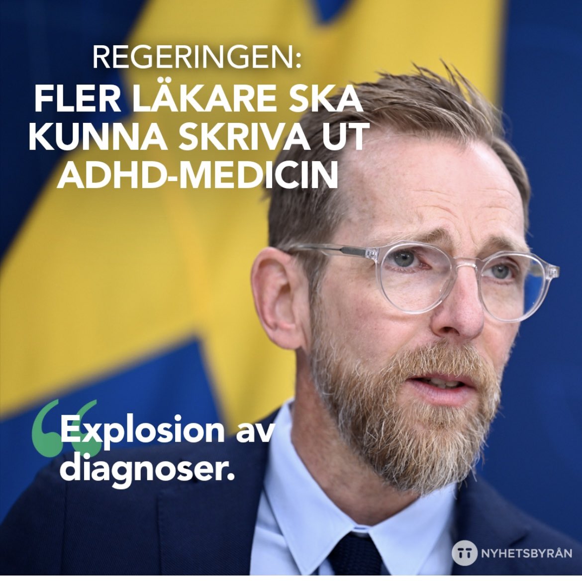 Skulle ju föredra en utredning om varför det ökar med ADHD diagnoser. #svpol