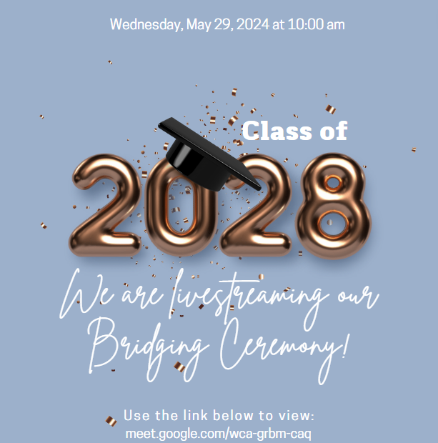 CounselingWebb's tweet photo. Join us on May 29th to celebrate our 8th grade students! We Are Going Live!
@Webb_Bears https://t.co/jvHeyRyh1g