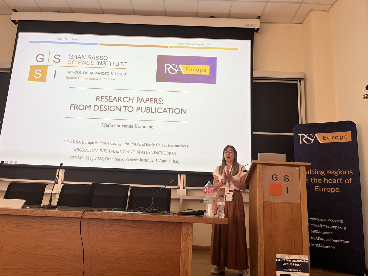 The final presentation at the 2024 Summer College was by Maria Giovanna Brandano @GSSISocialSci on the academic publishing journey from writing a paper for a journal, the submission and review process and finally the publication with lots of very useful insights and tips.