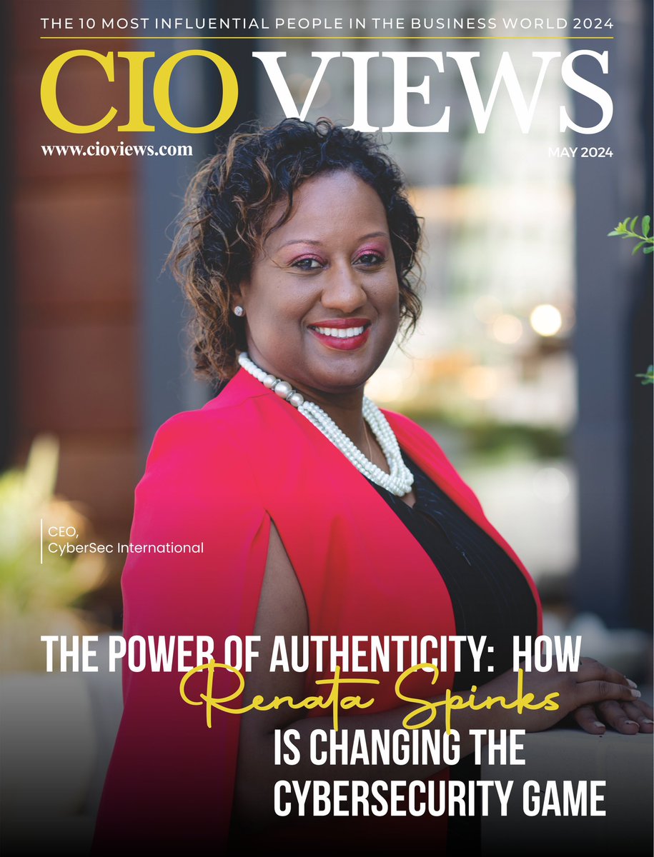 I've been recognized as one of the 10 Most Influential People in the Business World 2024! Honored to serve. 

cioviews.com/the-power-of-a…

#CIOViewsMagazine #Grateful #cyber #gamechanging #GodDid #resilience #diversityofthought #womenincyber #womenInIT