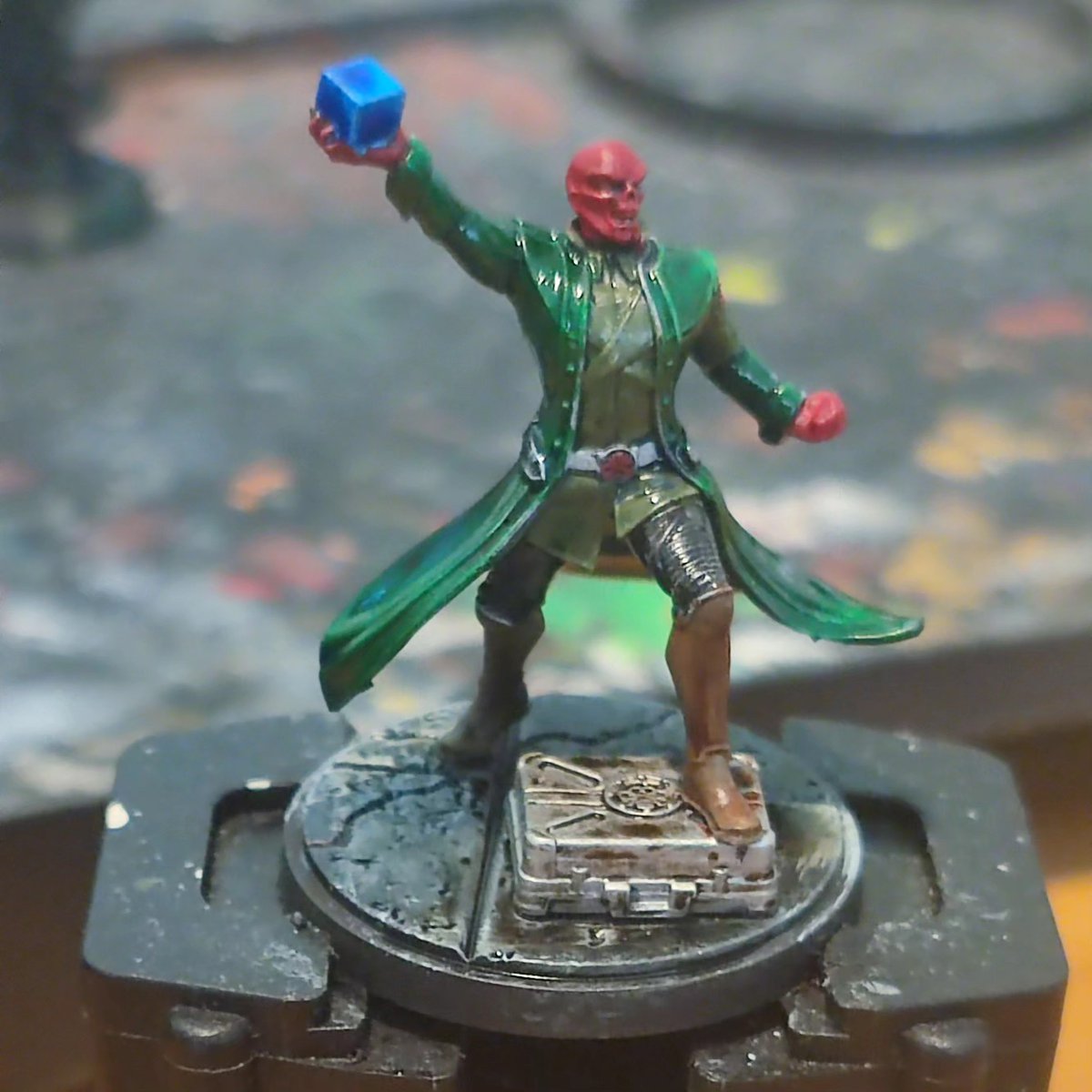 @brushwizard @atomicmassgames wanted to do skull #3 with the classic green coat.