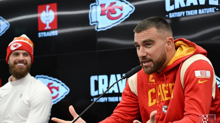 Kansas City Chiefs Travis Kelce says he did not agree with the perspective of teammate Harrison Butker but loves him and his family. Actually this is amazing and the way we should all strive to be you don't have to agree with the person but love them.