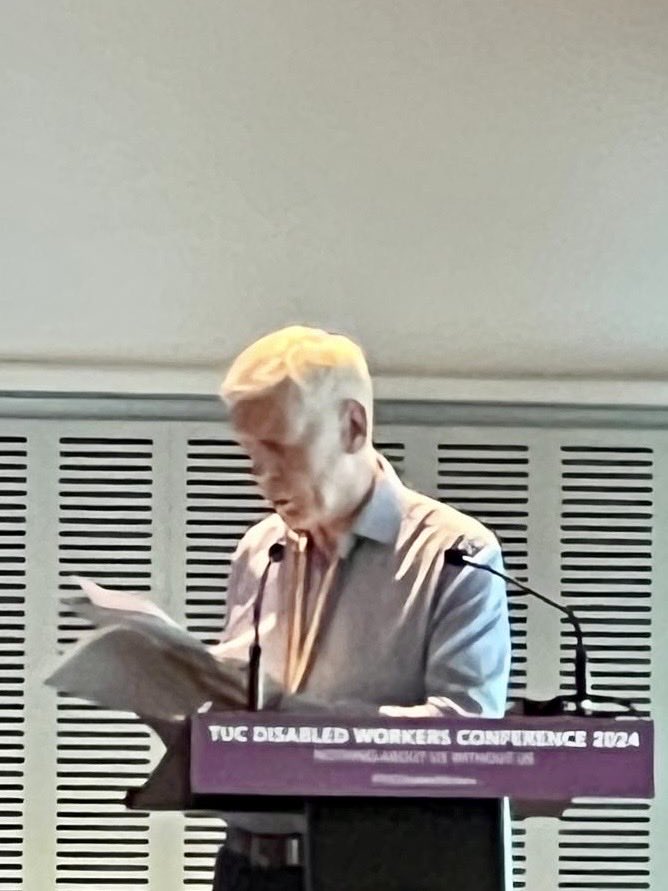 CllrMooney's tweet photo. I was delighted to move this motion at the TuC Disability Conference in Liverpool on behalf of community union. https://t.co/6VqE4zjJPj