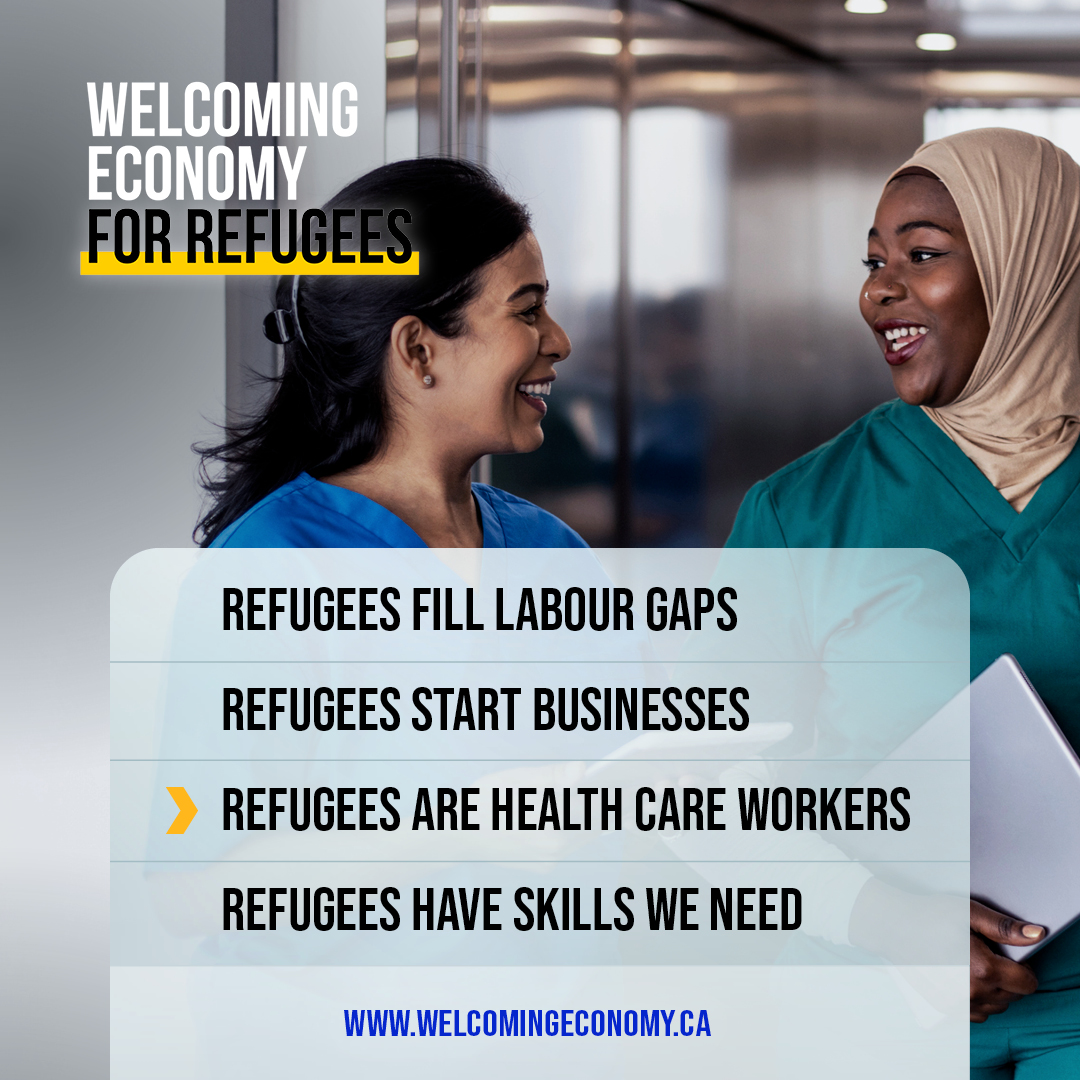 Internationally trained #refugees can fill essential roles in Canadian hospitals, clinics, &amp; long-term care facilities, particularly in underserved communities.
#WelcomingEconomy

 bit.ly/welcoming-econ…

#RefugeesWelcome