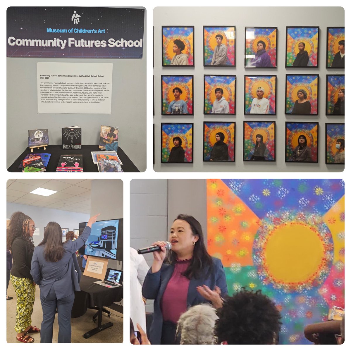 Museum of Children's Art (MOCHA) (@mochaarts) on Twitter photo Thank you to the community support at our “Community Futures School (CFS) Exhibition Opening,” including opening remarks from <a href="/Oakland/">City of Oakland</a> <a href="/MayorShengThao/">Mayor Sheng Thao 市长 盛桃市长 盛桃 (Parody)</a>! #Afrofuturism + #youth & #art 🎨 Thank you to the community support at our “Community Futures School (CFS) Exhibition Opening,” including opening remarks from <a href="/Oakland/">City of Oakland</a> <a href="/MayorShengThao/">Mayor Sheng Thao 市长 盛桃市长 盛桃 (Parody)</a>! #Afrofuturism + #youth & #art 🎨