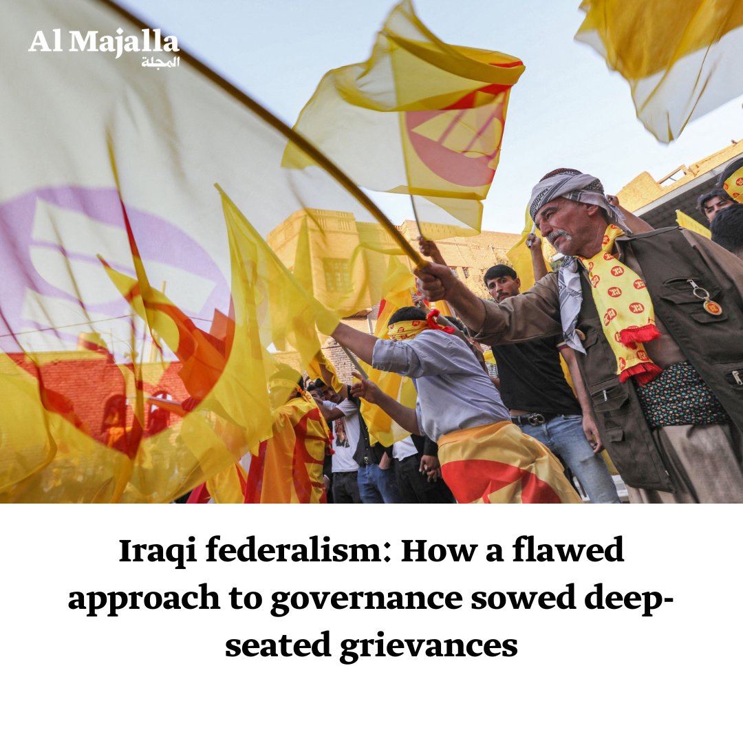 #Iraq's 2005 federal system was meant to unify but caused more division, particularly with the Kurds. Ayad Al-Anbar details the failures in #AlMajalla. @ayadhussein1 en.majalla.com/node/313766