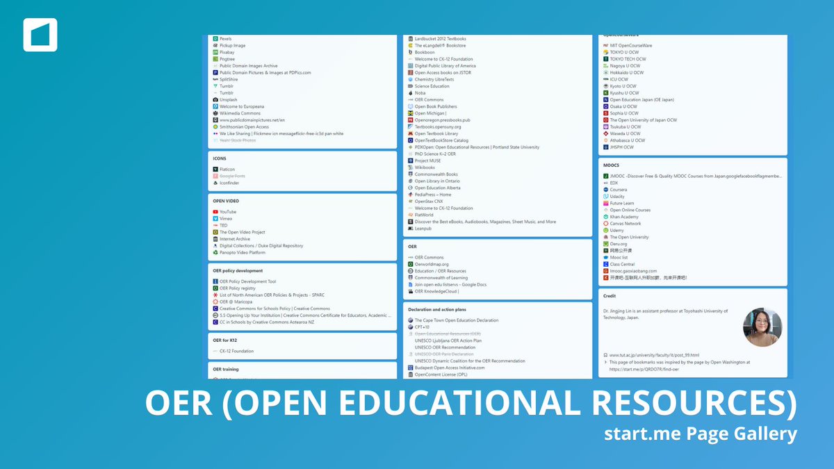 OER makes learning accessible, affordable, and inclusive. No matter where you live or your finances, build your education with top resources from the best universities and websites. #OER #EducationForAll start.me/p/6rj7EL/oer-b…