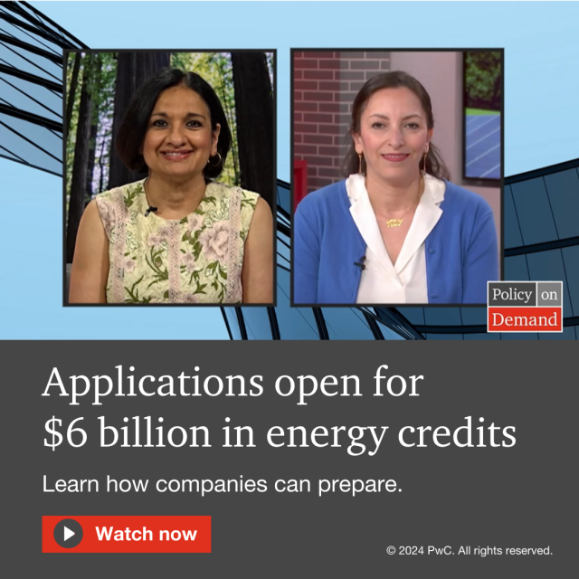 HybridBusiness's tweet photo. What’s hot in #tax policy? The Section 48C energy tax credit allocations for companies kicked off with $6 billion available for qualified advanced energy projects. Randa Barsoum, PwC’s Specialized Tax Services, walks through how to prepare. Watch now: https://t.co/WBufM0IBmD https://t.co/MJmGKI6YJr