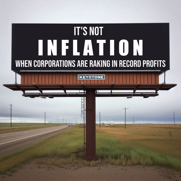 NEWSFLASH: Greedflation is real.
#BidenFightsPriceGouging