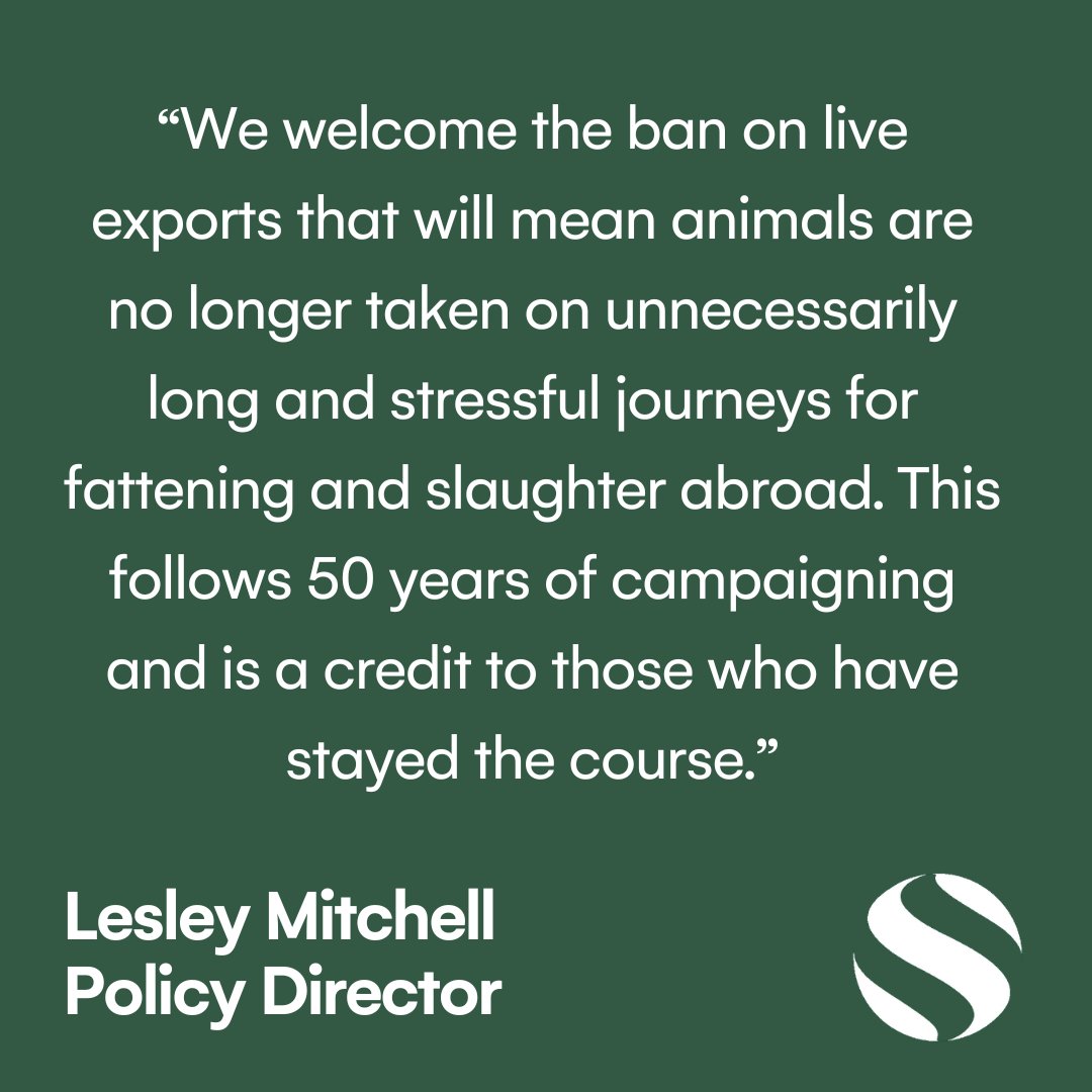 🚨🎉 Live animal exports from the UK have finally been banned – a historic win for animal welfare! After decades of campaigning and protests, the Animal Welfare (Livestock Exports) Bill passed its final stage in Parliament and will now become law. 🔗 ciwf.org.uk/news/2024/05/a…