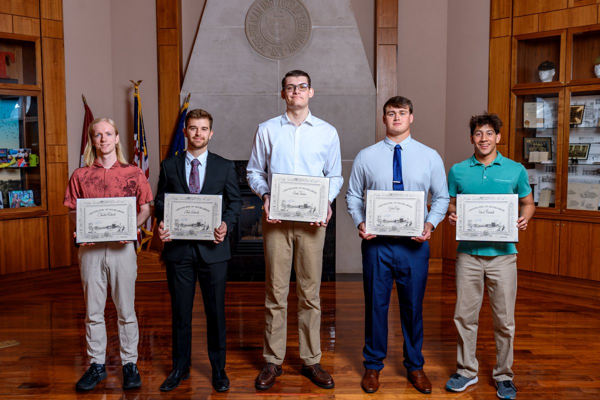 Several students were honored by their academic departments & the Office of Academic Affairs at this year’s Honors & Awards Ceremony for outstanding scholastic achievements, leadership, character, & potential for future success. See the entire list here: rose-hulman.edu/news/2024/stud…