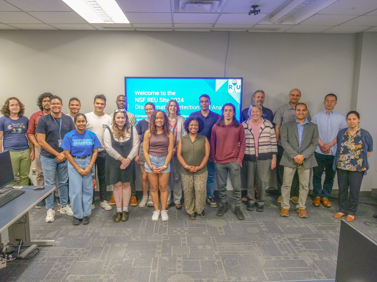 We are very excited to announce the summer cohort of the @oducs REU research with a diverse group of students from all over the country! They will dive deep in #disinformation alongside experts!