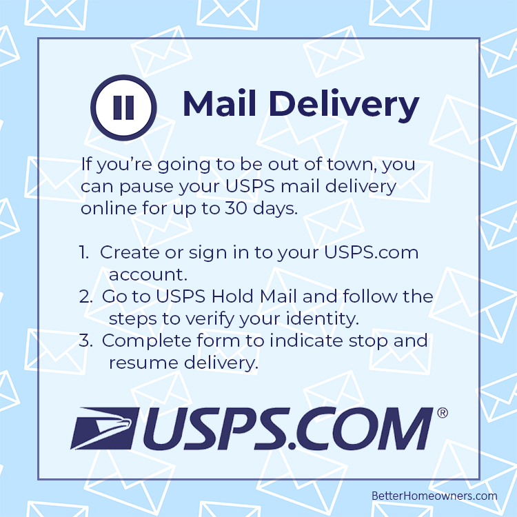 Traveling soon? Don't worry about your mail piling up—pausing your USPS delivery is quick and easy, giving you peace of mind while you're away! ...Learn more at bh-url.com/uBXpjJ3o #GilletteHomes #GilletteRealEstate