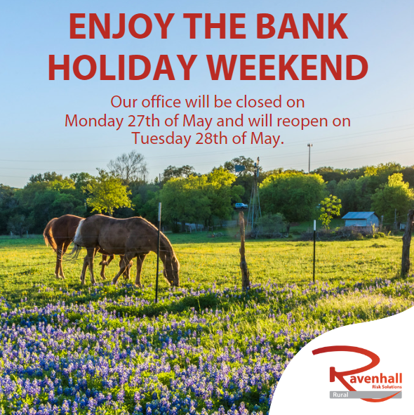 RavenhallRural's tweet photo. Our offices are now closed for the bank holiday. 

If you require urgent support, please get in touch with your usual contact, who will be able to respond in a timely manner.

Enjoy the long weekend! 

#RavenhallRural #InsuranceBroker #BankHoliday https://t.co/LJOZxKyBUl