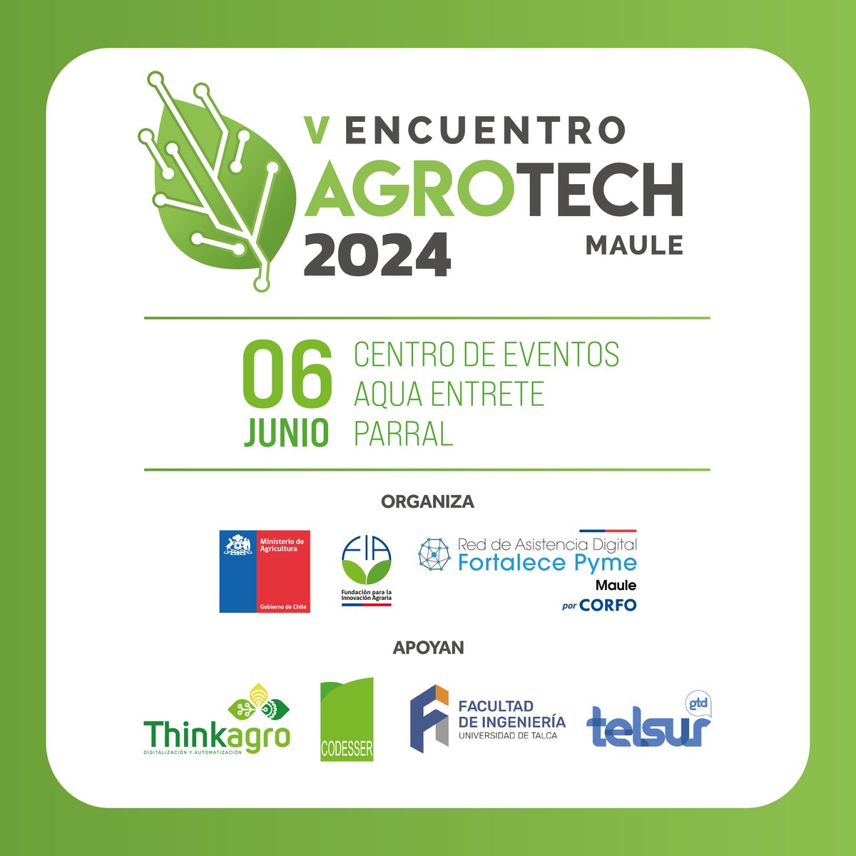Rubicon Water LatAm (@rubicon_latam) on Twitter photo Estaremos en V Encuentro AgroTech Maule 2024, organizado por <a href="/FIA_Chile/">FIA</a>, <a href="/CorfoMaule/">Corfo Maule</a> y apoyado por <a href="/UTalca/">Universidad de Talca</a>. Te invitamos a asistir e interiorizarte sobre nuestra tecnología en una interesante charla que tenemos preparada. Inscripciones en hubs.la/Q02yq7Bw0 Estaremos en V Encuentro AgroTech Maule 2024, organizado por <a href="/FIA_Chile/">FIA</a>, <a href="/CorfoMaule/">Corfo Maule</a> y apoyado por <a href="/UTalca/">Universidad de Talca</a>. Te invitamos a asistir e interiorizarte sobre nuestra tecnología en una interesante charla que tenemos preparada. Inscripciones en hubs.la/Q02yq7Bw0