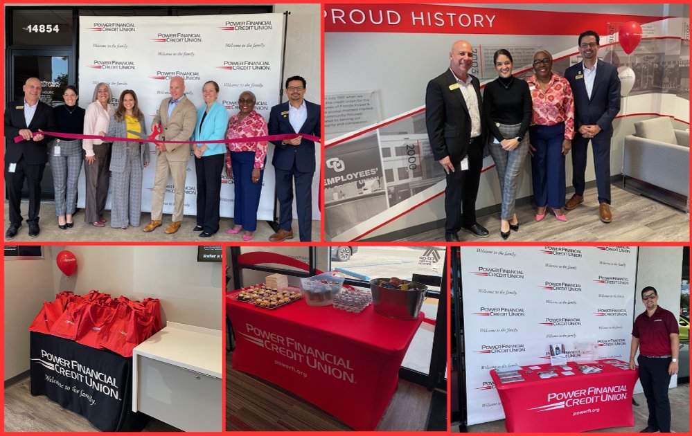 Our team shared another amazing milestone together, with the #RibbonCutting and #GrandOpening celebration of our new Delray Beach branch. This branch represents the future of banking at PFCU. Come check it out. #MembersFirst #PFCUDifference @PowerFiCU