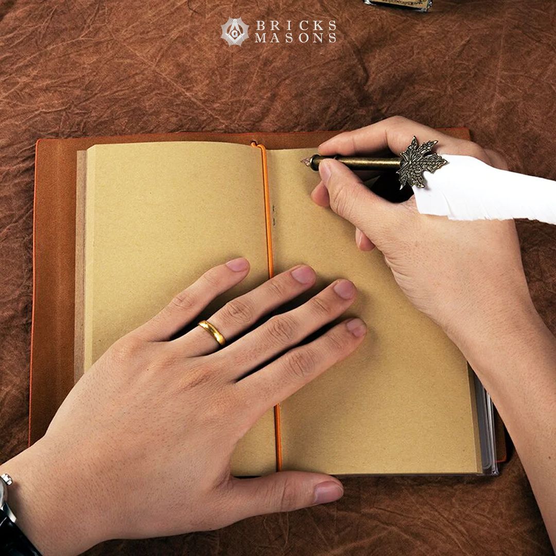 BricksMasons's tweet image. Looking for a companion during your moments of calm and reflection? Explore our Masonic journal, personalized just for you. How would you fill its pages with your Masonic journey? ✨ 
Get yours here: buff.ly/3K9fWN6 

#MasonicJourney #PersonalizedJournal #MasonicPride